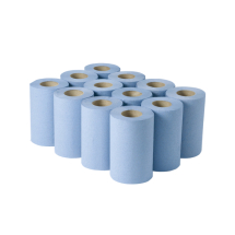 Mini Centrefeed Rolls Blue 2Ply Mini Centrefeed Rolls Blue 2Ply