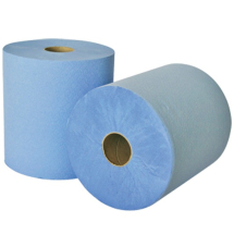 Leonardo Roll Towel 2ply Blue Emb