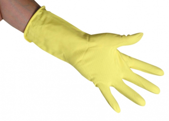 Yellow Rubber Gloves Large