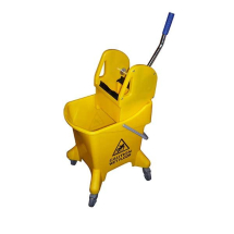 Compact Mop Wringer Yellow With Castors 25ltr