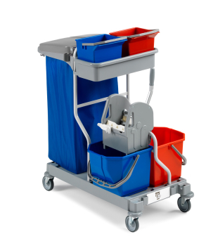 Janitors Trolley 2 Bucket System Janitors Trolley 2 Bucket System