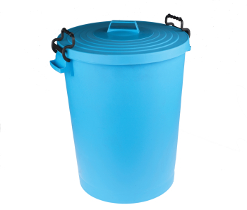 Blue Dustbin with Lid 110ltr