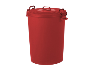 Red Dustbin with Lid 110ltr
