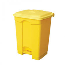Yellow Plastic Pedal Bin 45ltr