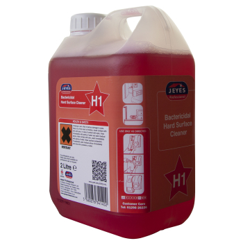 H1 Concentrated Bactericidal Hard Surface Cleaner 2ltr