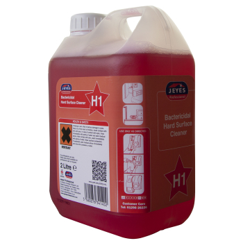 H1 Concentrated Bactericidal Hard Surface Cleaner 2ltr H1 Concentrated Bactericidal Hard Surface Cleaner 2ltr