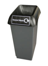 RECYCLING BIN COMPLETE WITH LID 50LTR - GENERAL WASTE
