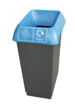RECYCLING BIN COMPLETE WITH LID 50LTR - PAPER