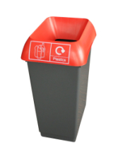 RECYCLING BIN COMPLETE WITH LID 50LTR - PLASTIC