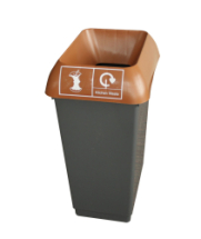 RECYCLING BIN COMPLETE WITH LID 50LTR - KITCHEN WASTE