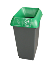 RECYCLING BIN COMPLETE WITH LID 50LTR - GLASS