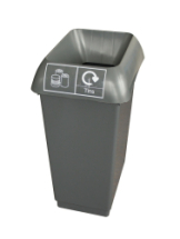 RECYCLING BIN COMPLETE WITH LID 50LTR - TIN