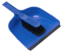 Plastic Dustpan & Brush Set Blue