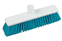 Lightweight Hygiene Stiff Broom Head Blue