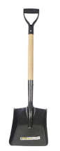 Long Wood Handled Metal Shovel