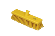 Yellow 12" Stiff Hygiene Broom Head