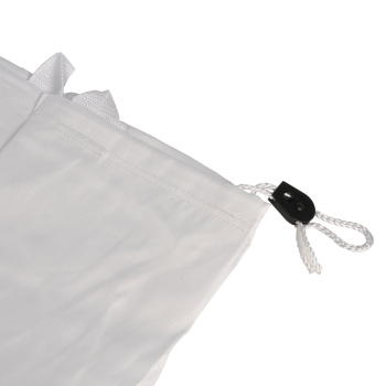 Laundry Bag with Pull String White