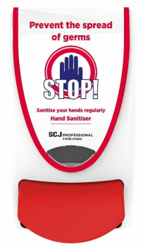 Deb Sanitiser 1l Dispenser 'Stop! Sanitise Your Hands'