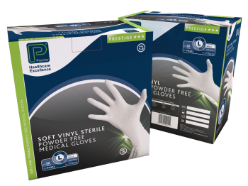 Sterile Vinyl Powder-Free Gloves Large
