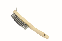 Wire Brush 4 Row With Scraper Wire Brush 4 Row With Scraper