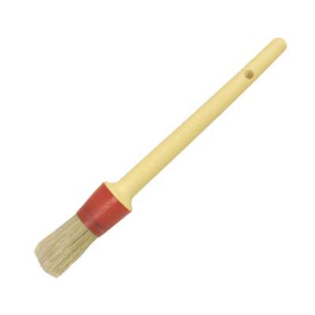 Pure Grey Bristle Brush with Wooden Handle 19m