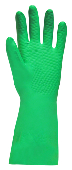 Green Nitrile Gloves Lined Medium