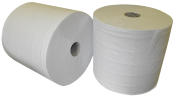 White 1000 Sheet 2Ply Industrial Roll