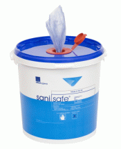 Sanisafe Surface Disinfectant Wet Wipe Blue (Quat Free)