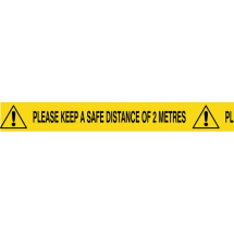 2m Safe Distance Tape 48mm x 6m 2m Safe Distance Tape 48mm x 6m