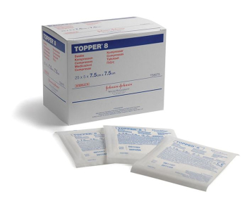Topper 8 Swabs 4ply 7.5x7.5cm Sterile
