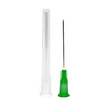 Hypodermic Needles 21g x 38mm (1½Inch) Green