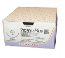 Coated Vicryl Suture 3/8 Circle Conventional Cutting Needle W9442