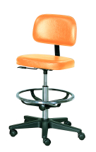 Select Practitioner Chair with Foot Ring Black