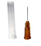 Hypodermic Needles 26gx13mm (1/2") Brown