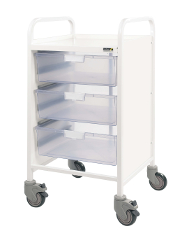 Vista 50 Trolley (3 Double Depth Clear Trays)