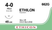 Ethilon Suture 3/8 Circle Reverse Cutting Needle ET662G