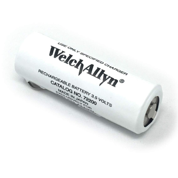 Welch Allyn 3.5v Battery White & Black Print