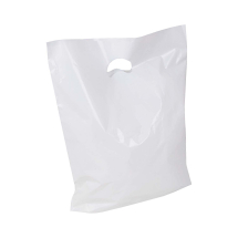 Plain White Plastic Carrier Bags