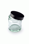 250ml Clear Glass Ointment Jars & Cap