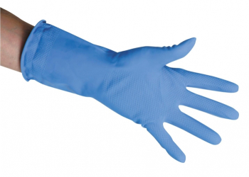 Blue Rubber Gloves