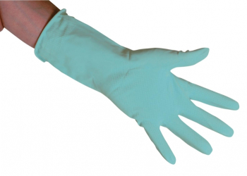 Green Rubber Gloves