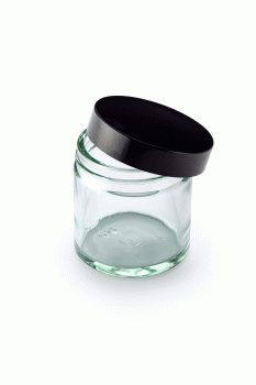 Clear Glass Jars Capped