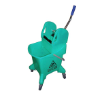 Compact Mop Wringer Green With Castors 25ltr