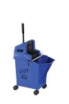 Combo Wringer Bucket 9ltr with Castors Blue
