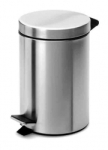 Metal 5ltr Pedal Bin Stainless Steel
