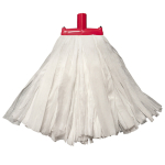 Exel Big White Kentucky Mop Head Socket Fit Red