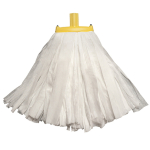Exel Big White Kentucky Mop Head Socket Fit Yellow