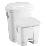 White Plastic Pedal Bin 30ltr