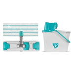 JUNIOR MICROFIBRE FLAT WET MOPPING SYSTEM COMPLETE GREEN