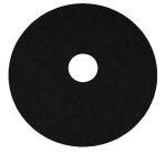 Black Floor Pads 17"